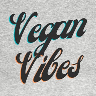 Vegan Vibes - Retro Vegan T-Shirt